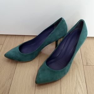 Zara turquoise stiletto heals size 8